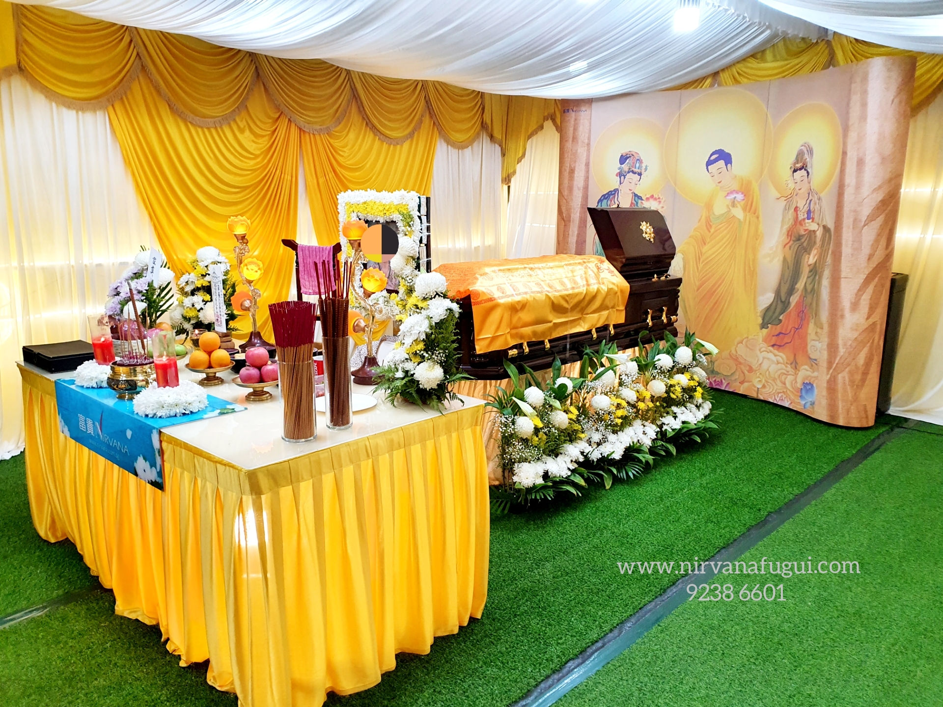 A quality Buddhist funeral wake in Singapore organised by Nirvana Singapore