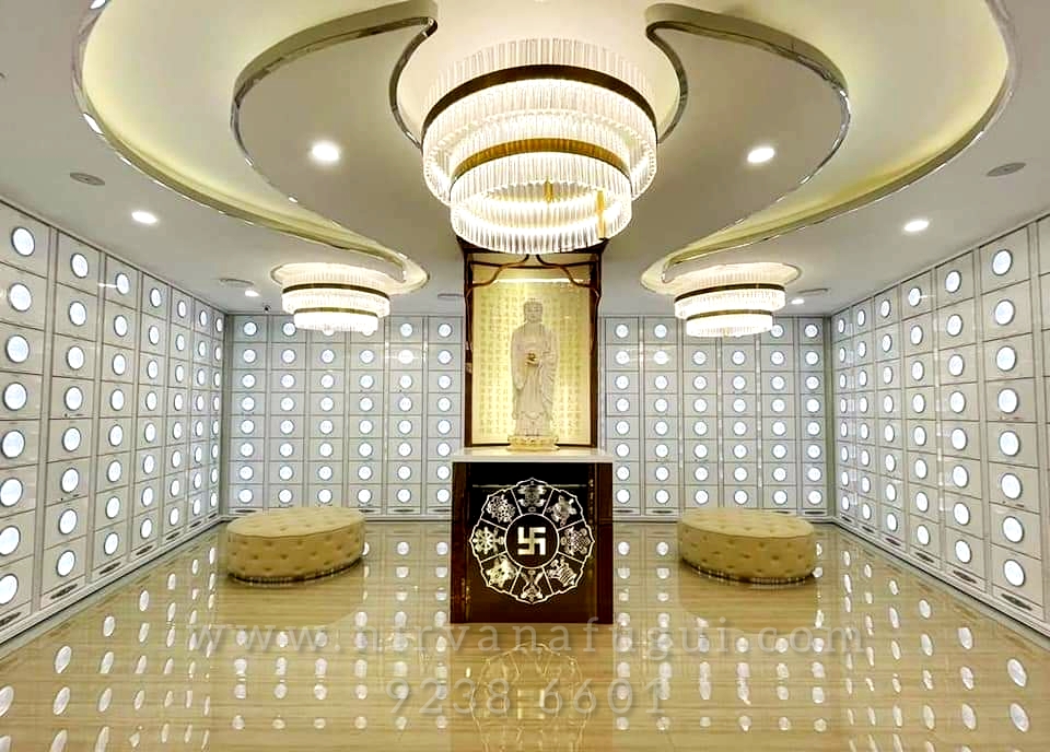 At Nirvana Singapore, premium design of columbarium niches are offered