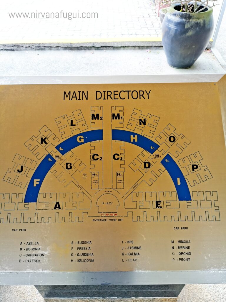 Choa Chu Kang Columbarium Site Map