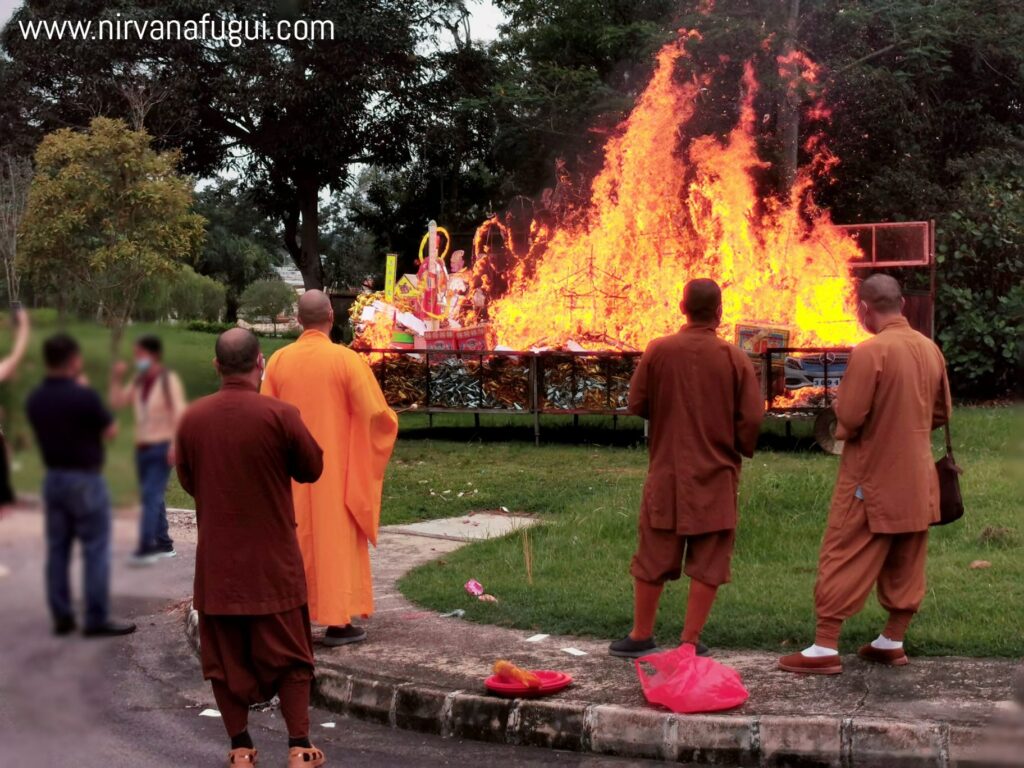 Nirvana Singapore provides amber space for burning the big paper house