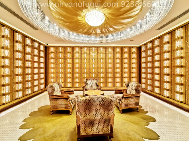 The private Columbarium in Nirvana Singapore offers amble space and air-conditioned facilities