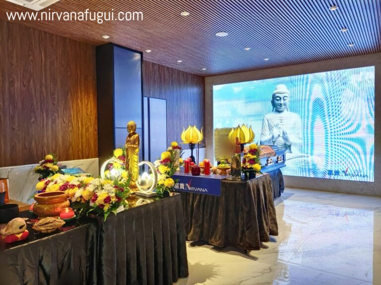 Funeral wake in Funeral Parlour at Sing Ming Drive