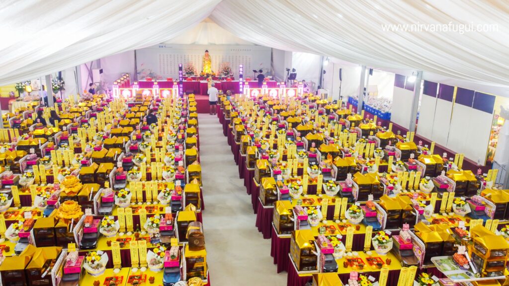 The Ghost Festival at Nirvana Columbarium is a celebration of the eternal bond between families and their ancestors