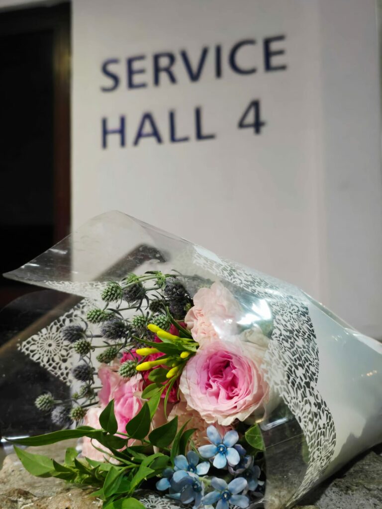 The funeral was conducted at service hall 4 of Mandai Crematorium