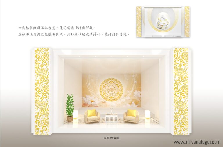 每个骨灰塔都有内置微缩模型