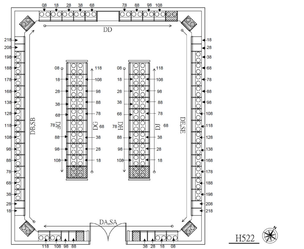 Columbarium Suite H522 layout
