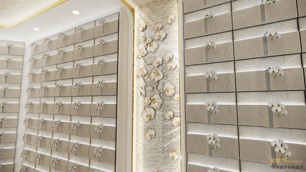 H522 is an orchid-themed columbarium suite