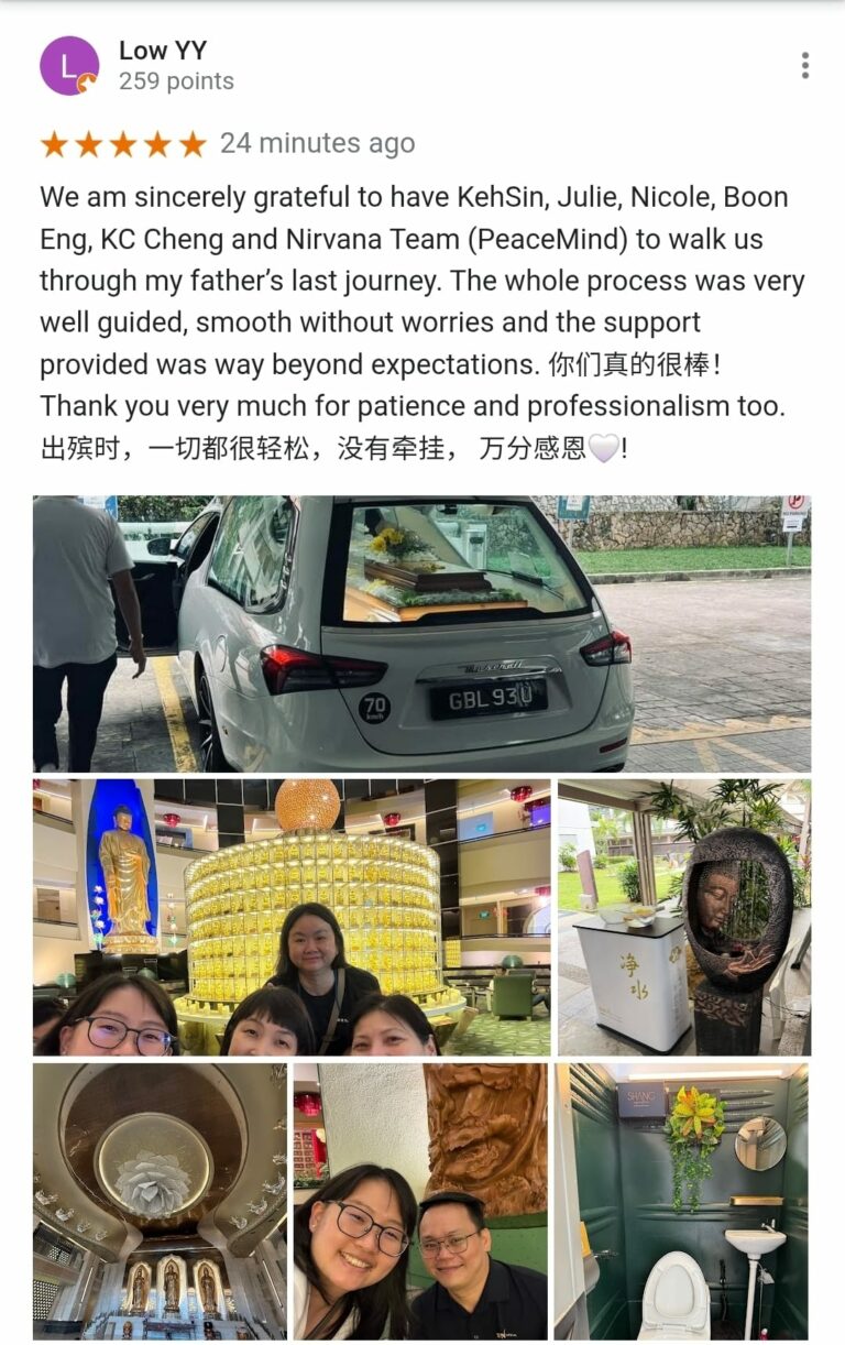 Positive review from family members about Nirvana funeral