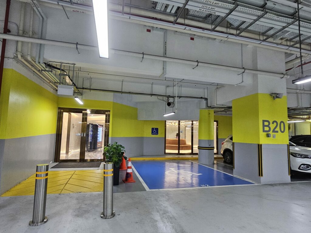 Nirvana Indoor Carpark at Basement of the building