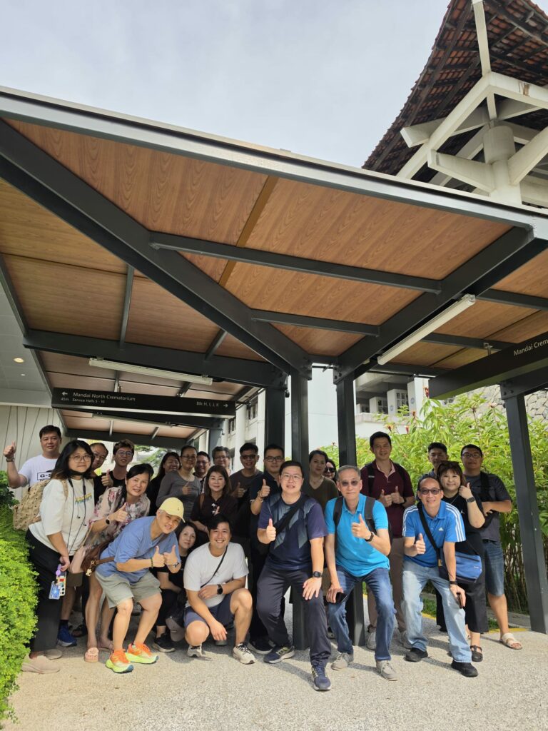 PeaceMind team members attending a group learning and bonding activity in Singapore
